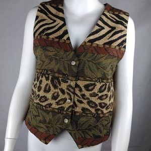 Orvis Women's Tapestry Vest Size Medium Multicolor